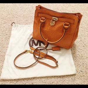 Michael Kors Limited Edition Hamilton Ostrich Bag